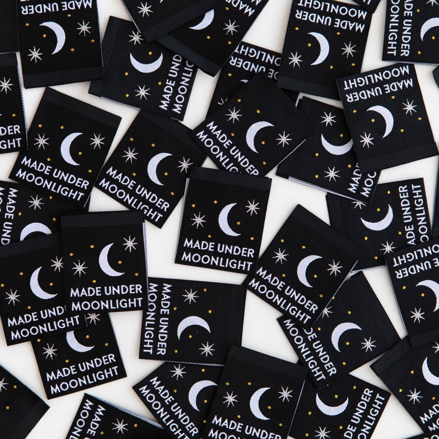 Sarah Hearts - Made Under Moonlight - Sewing Woven Clothing Label Tags