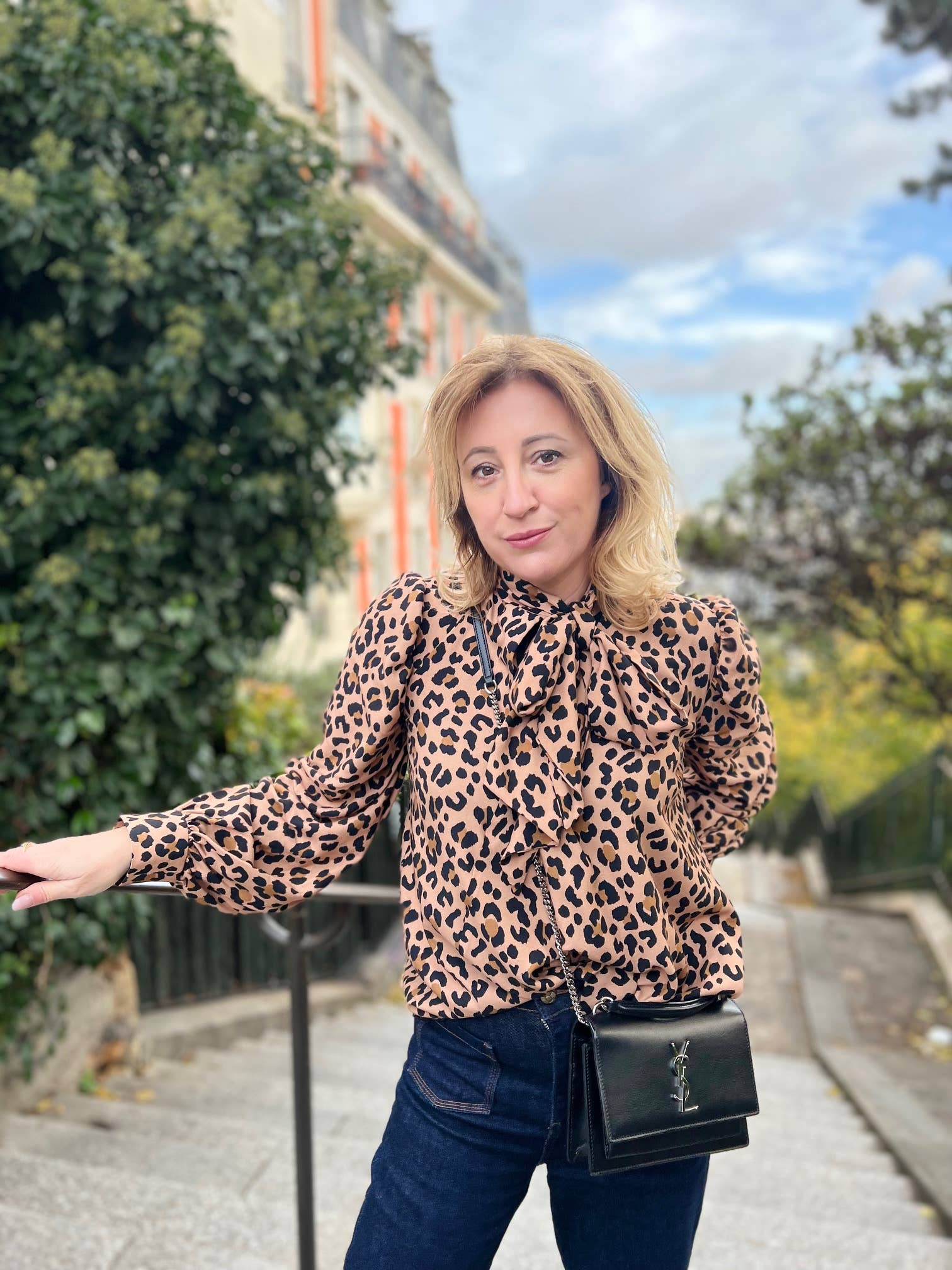 Kiara leopard twill viscose fabric - Printed in France
