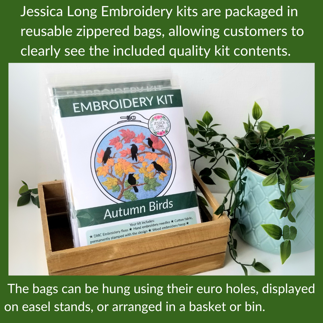 Jessica Long - Wildflower Sampler Embroidery Craft Kit