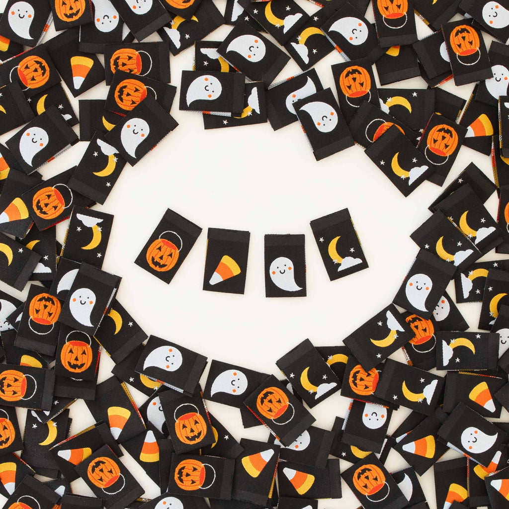 Sarah Hearts - Halloween Icons Multipack Woven Sewing Labels