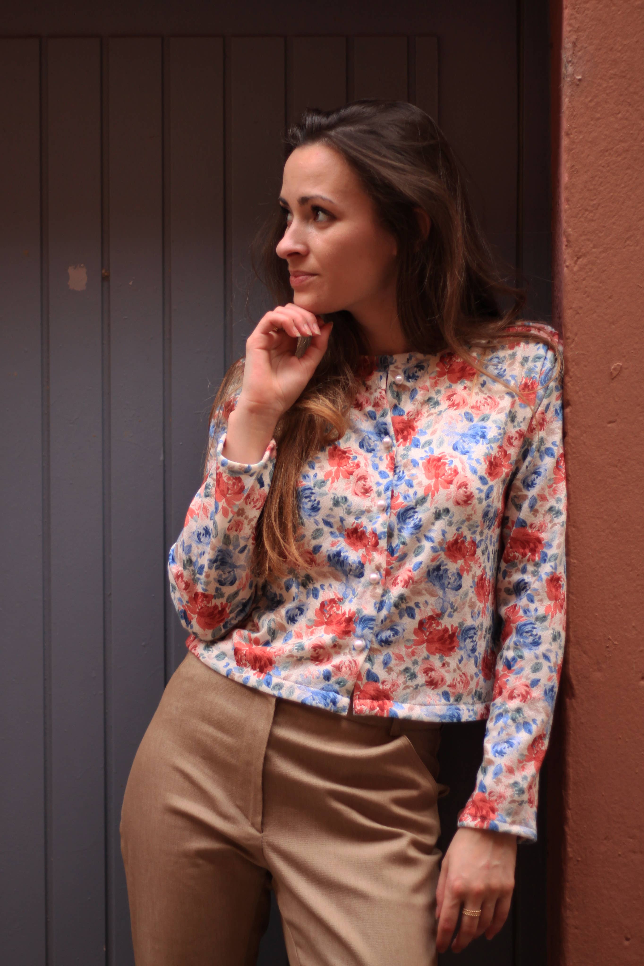 Cha' coud patterns - Isalys cardigan - English