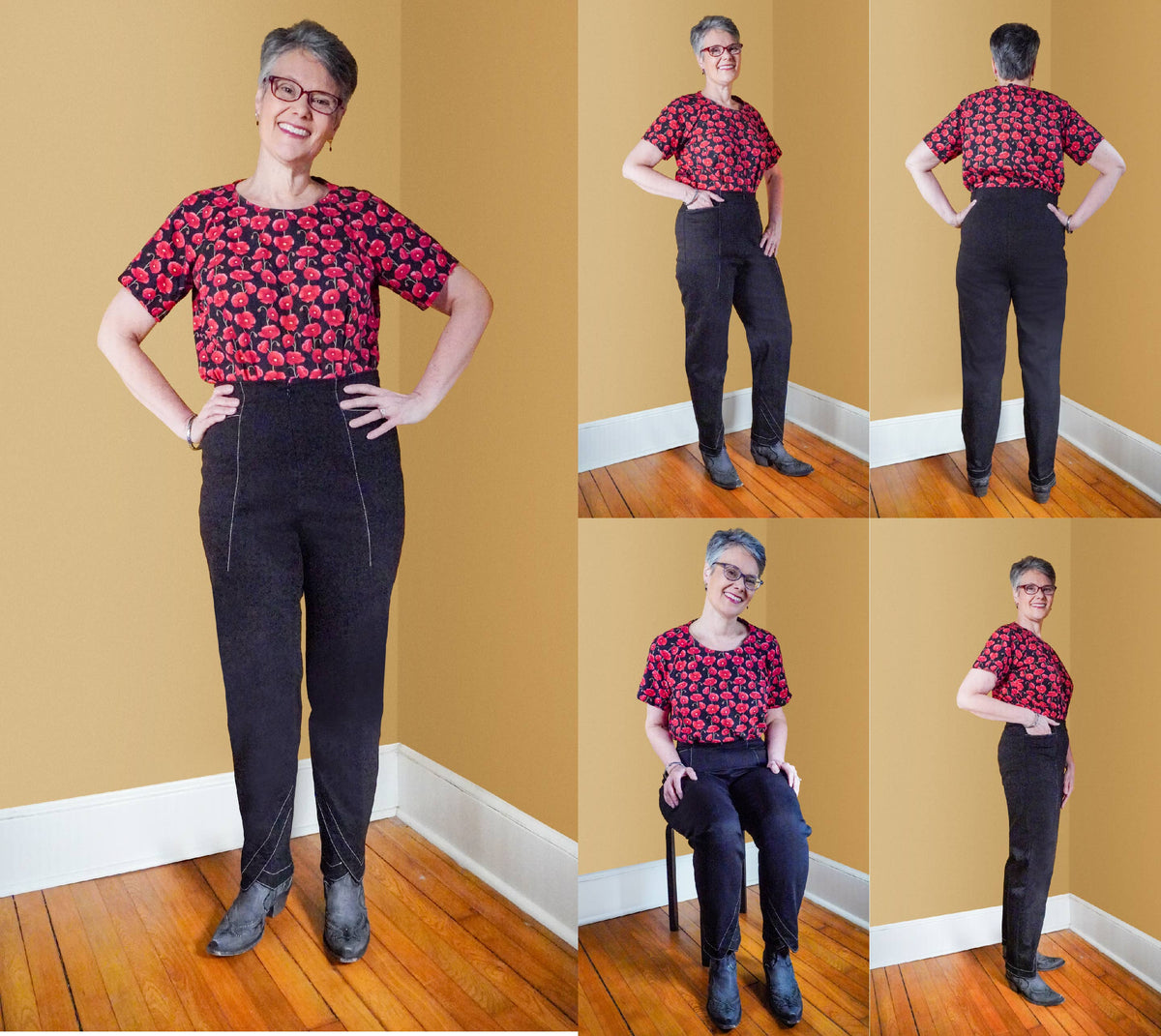 Style Falcon Diamond Hem Trousers Sewing Pattern