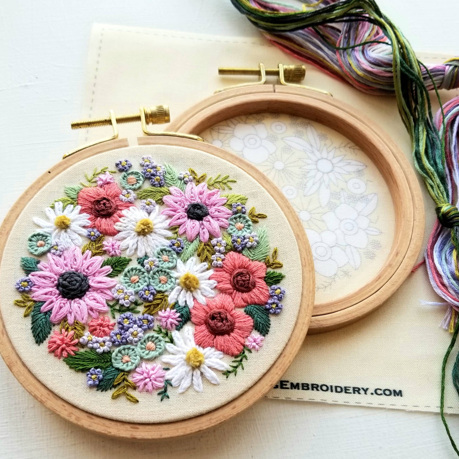 Jessica Long - Wildflower Sampler Embroidery Craft Kit