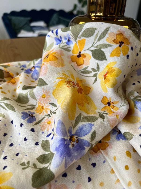 Viscose crepe fabric - Mélia in pastel - My Dress Made
