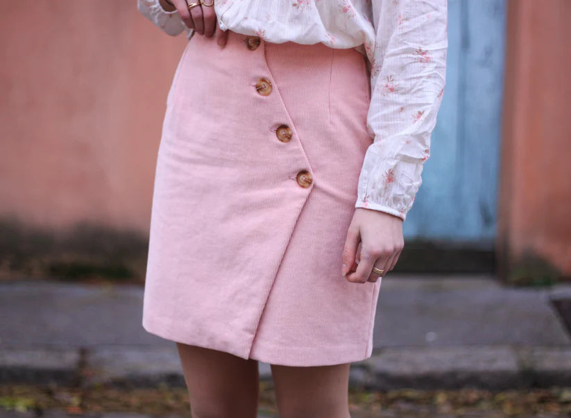 Fine Velvet Corduroy Fabric – Powder Pink – Atelier 27