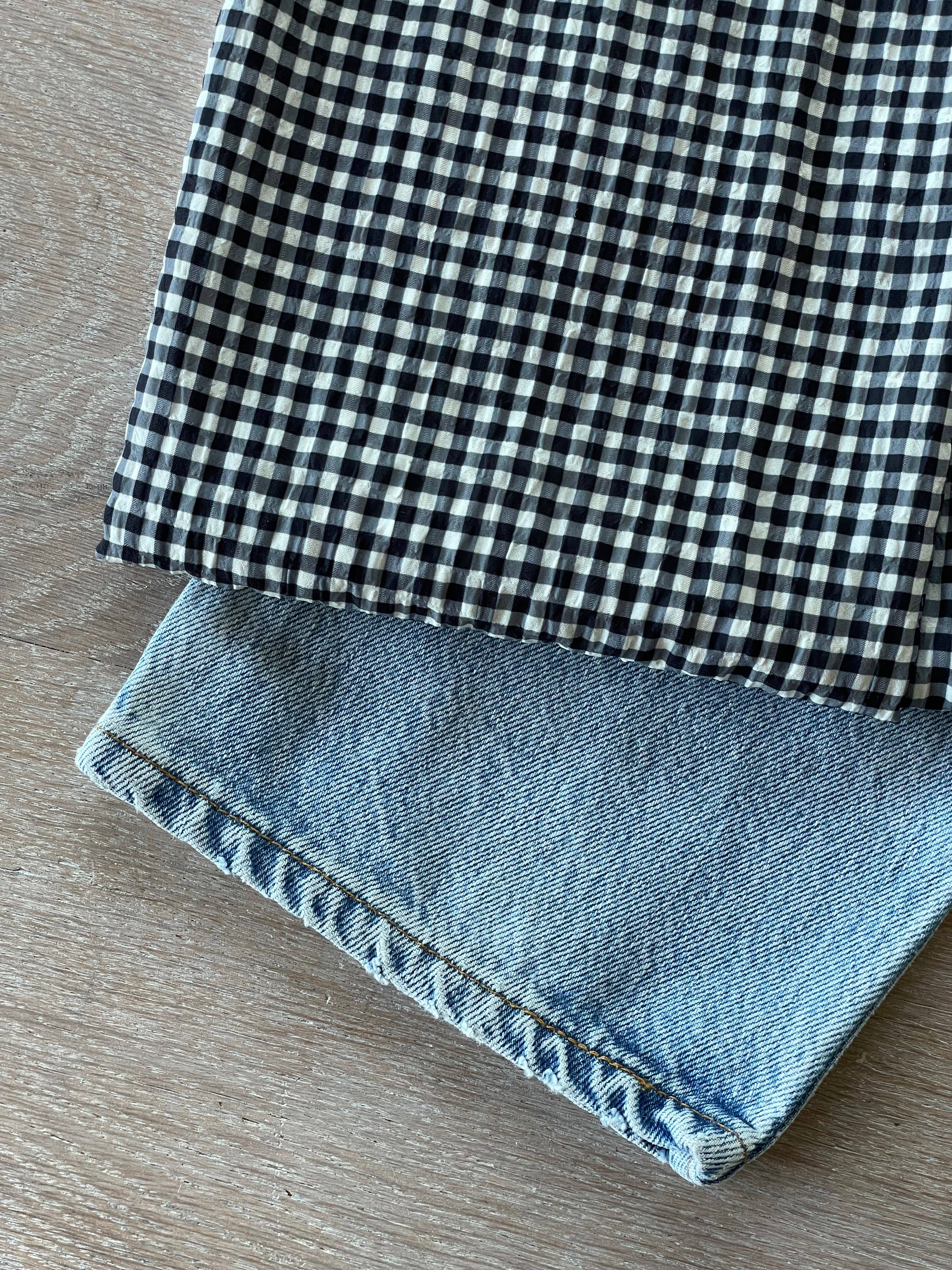 Seersucker Fabric – Vicky in Ivory and Black Limited Edition | Atelier 27