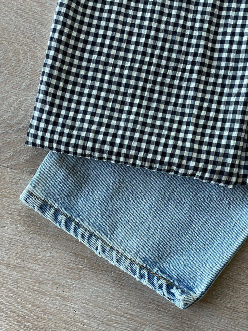 Seersucker Fabric – Vicky in Ivory and Black Limited Edition | Atelier 27