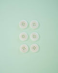 Matchy Matchy Sewing Club - Milk 7/8" Corozo Nut Buttons: Set of 6