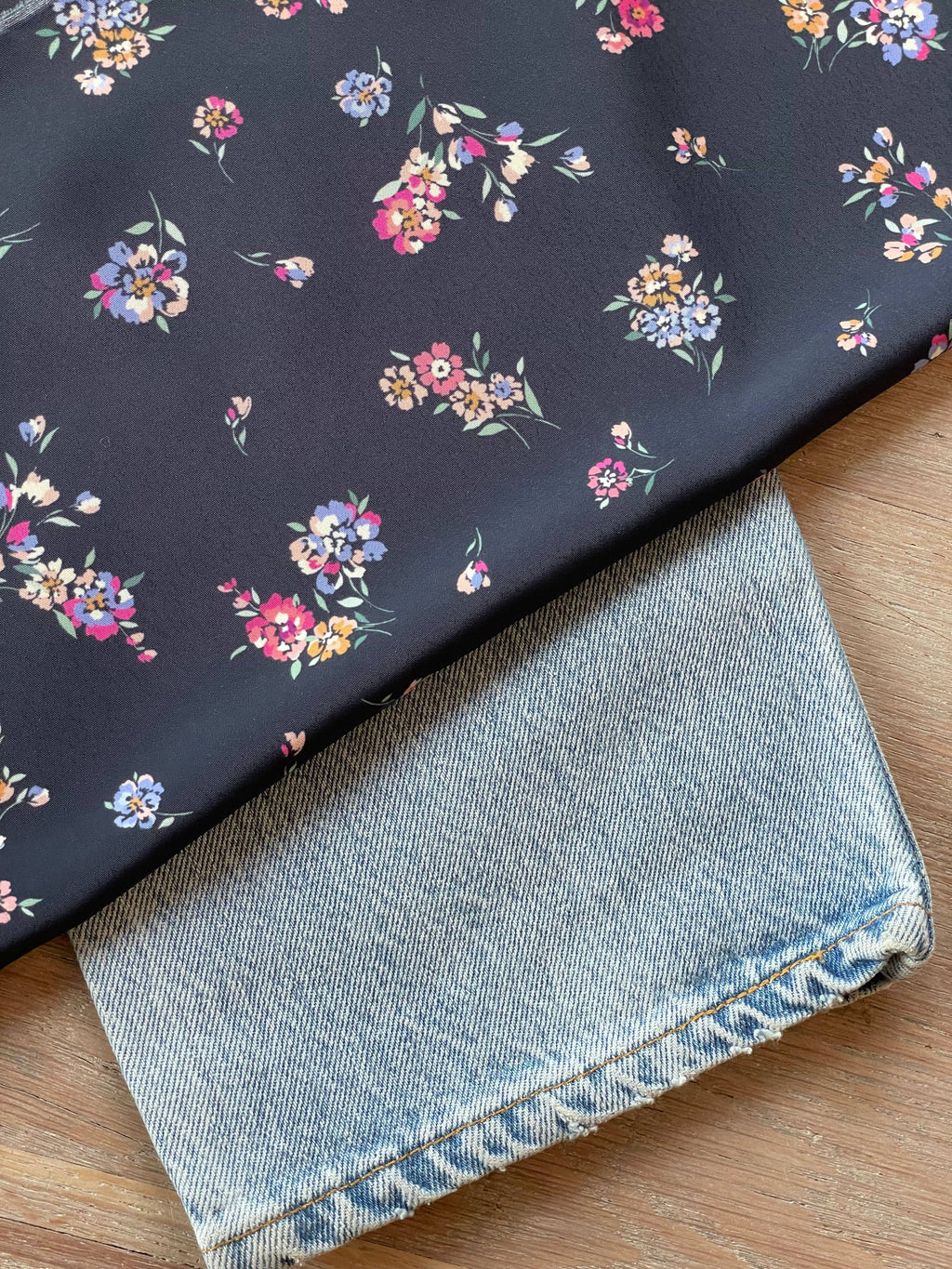 Ecovero Viscose Moroccan Crepe - Ivy Print: Dossed by 10m