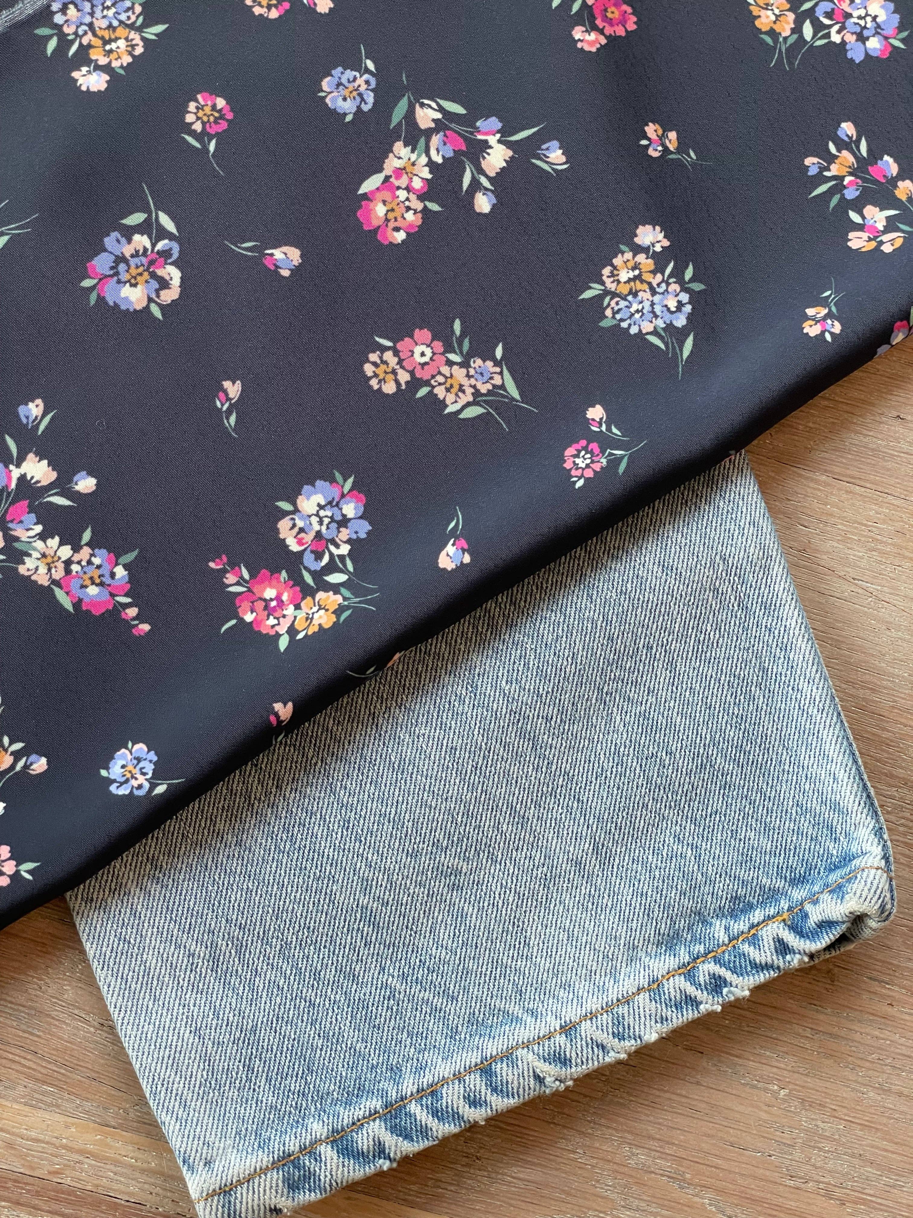 Ecovero Viscose Moroccan Crepe - Ivy Print: Dossed by 10m