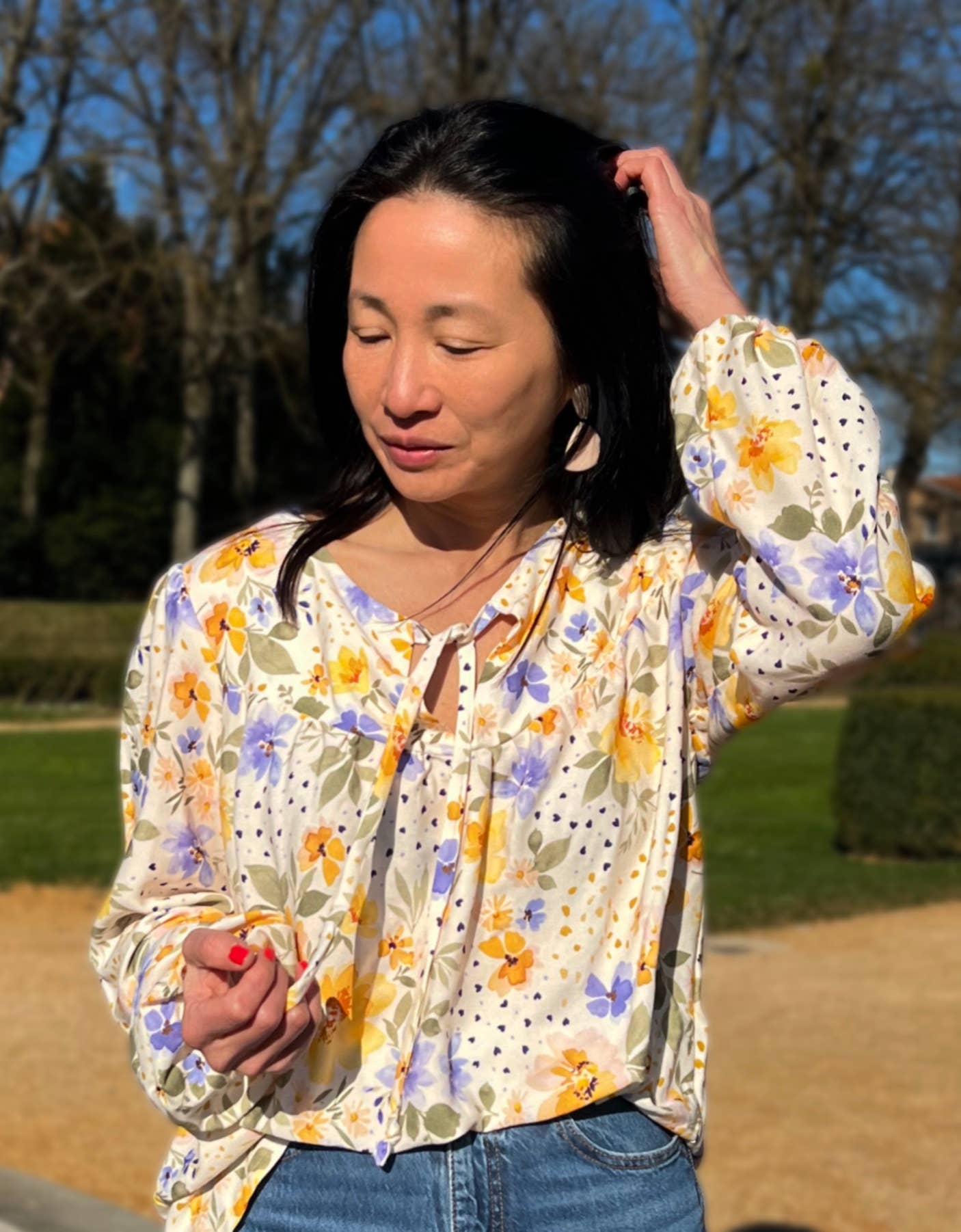 Viscose crepe fabric - Mélia in pastel - My Dress Made