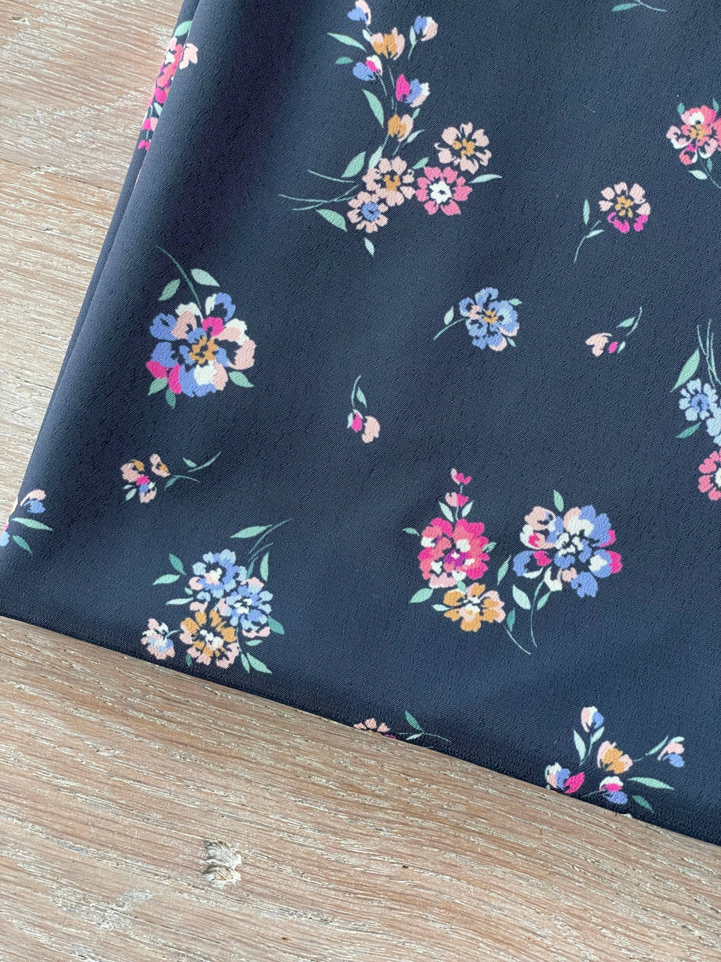 Ecovero Viscose Moroccan Crepe - Ivy Print: Dossed by 10m