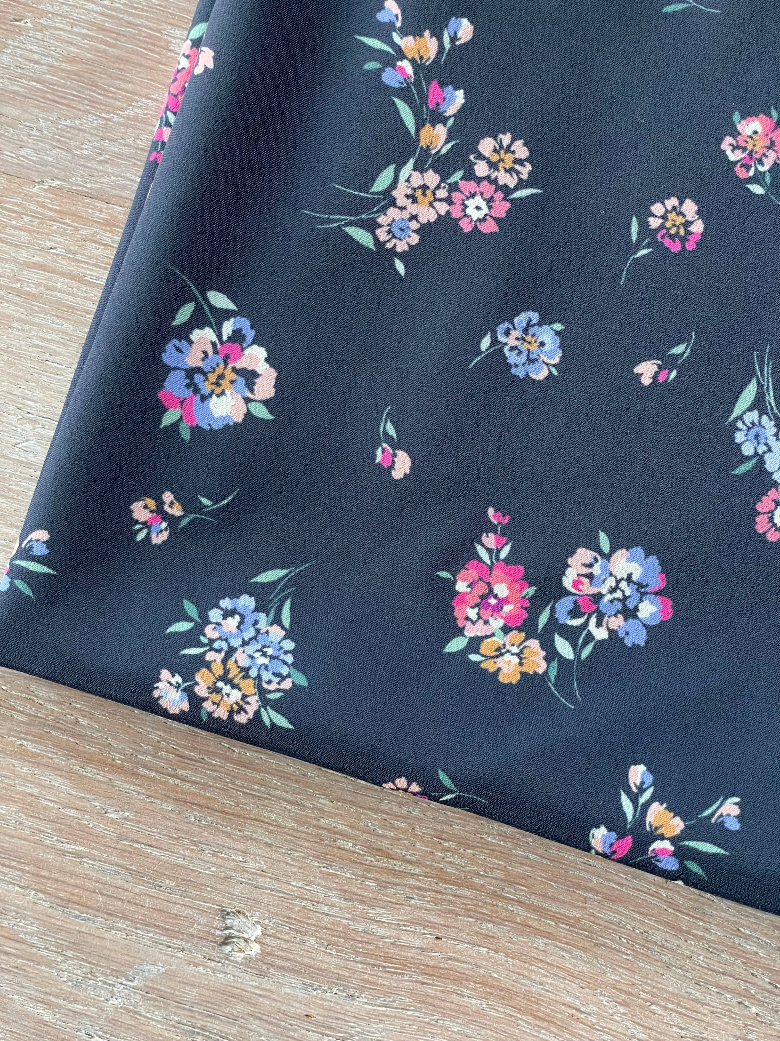Ecovero Viscose Moroccan Crepe - Ivy Print: Dossed by 10m