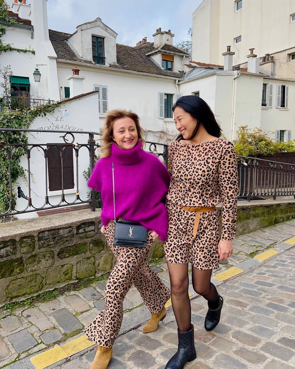 Kiara leopard twill viscose fabric - Printed in France