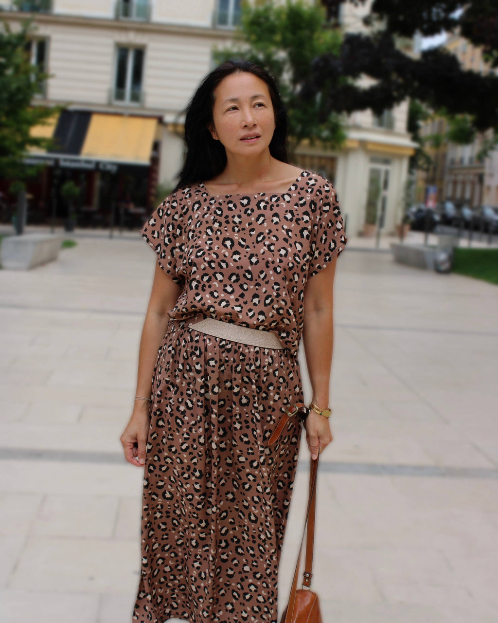 Viscose Poplin Fabric – Mocha Leopard – My Dress Made