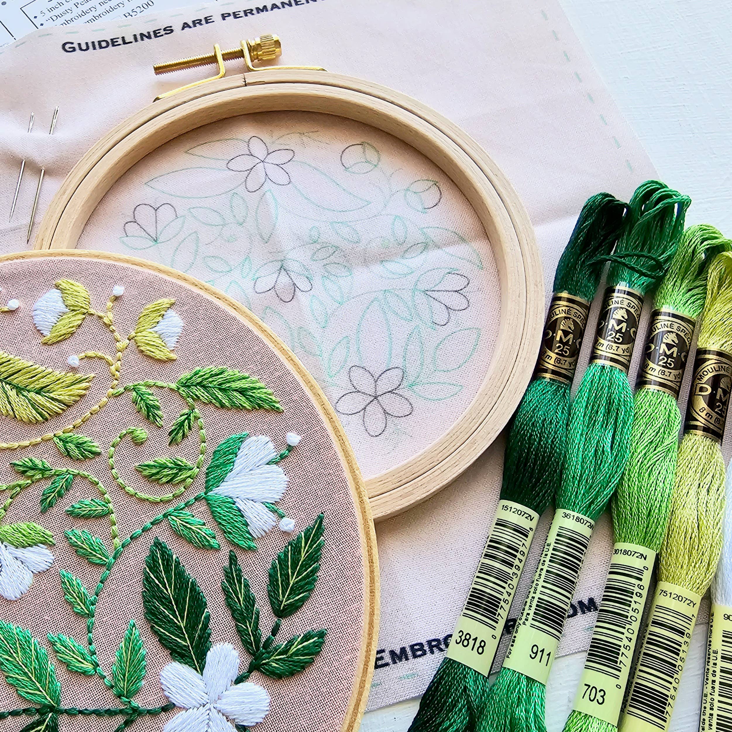 Jessica Long - Blissful Blooms Beginner Embroidery Kit