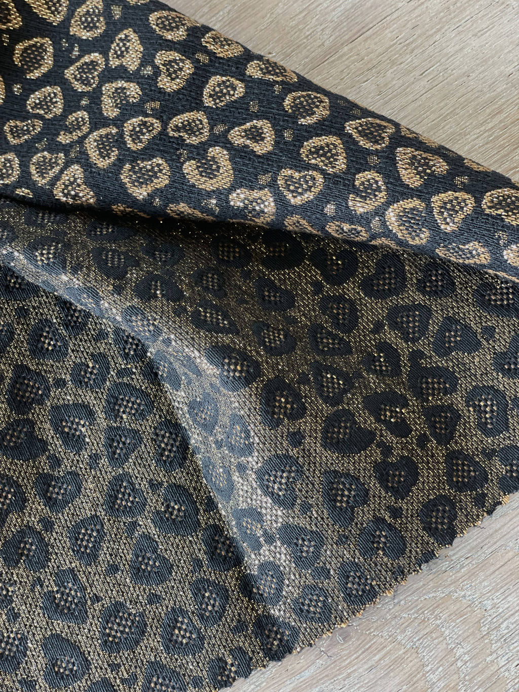 Jacquard Fabric- Leo Black & Gold - Atelier 27