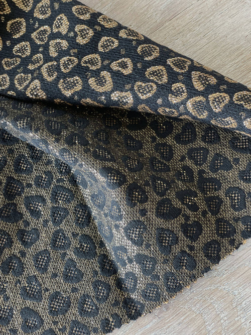 Jacquard Fabric- Leo Black & Gold - Atelier 27