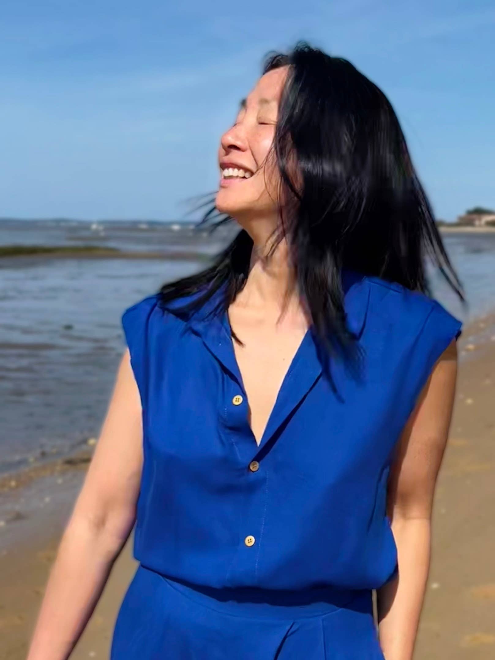 Viscose Crepe Fabric – Klein Blue | My Dress Made