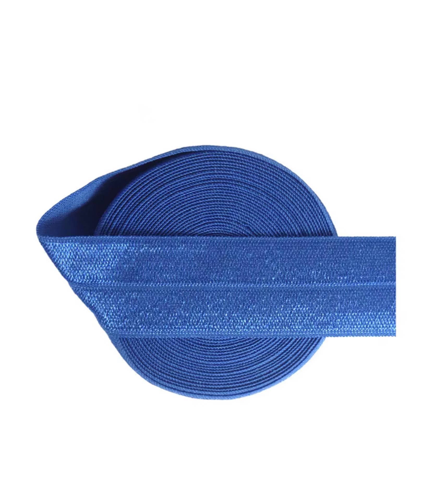 Cobalt old over elastic, blue baby elastic  headband : By yard