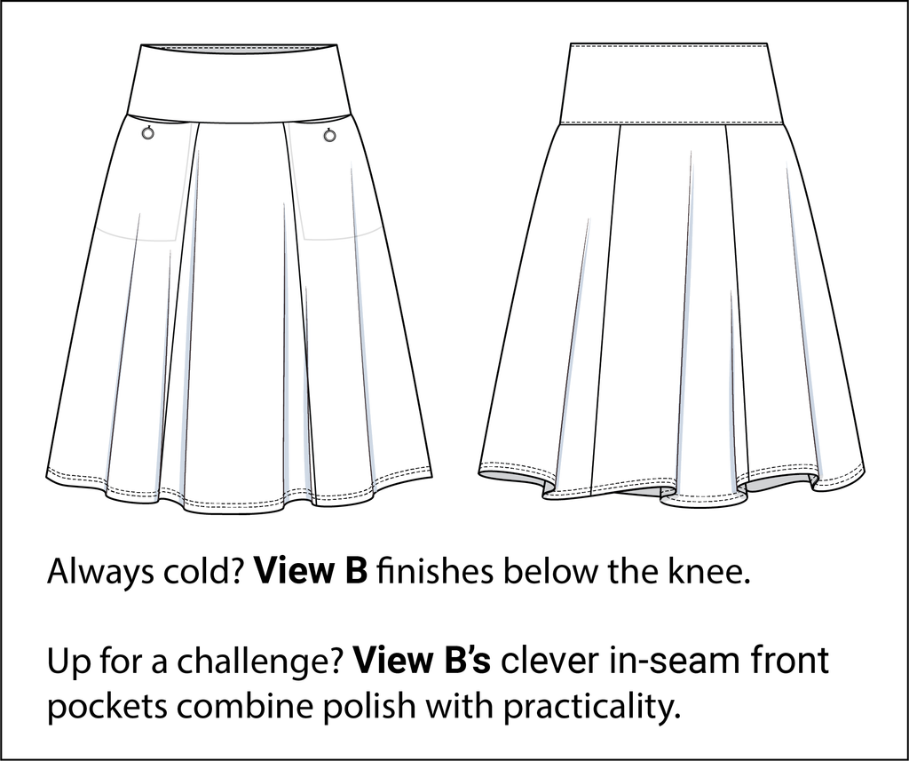 Style Falcon Straight A's Skirt Sewing Pattern
