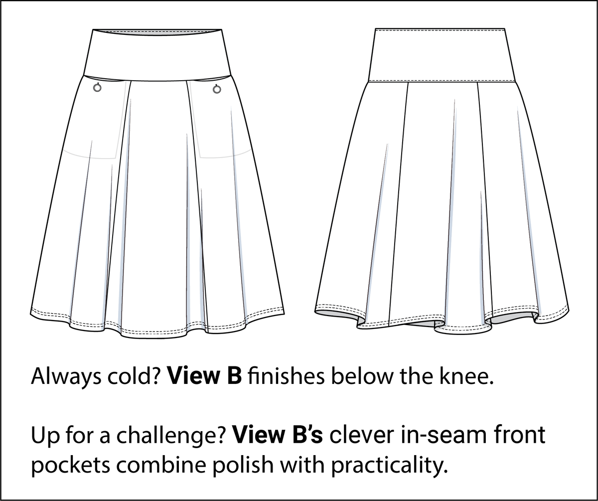 Style Falcon Straight A's Skirt Sewing Pattern