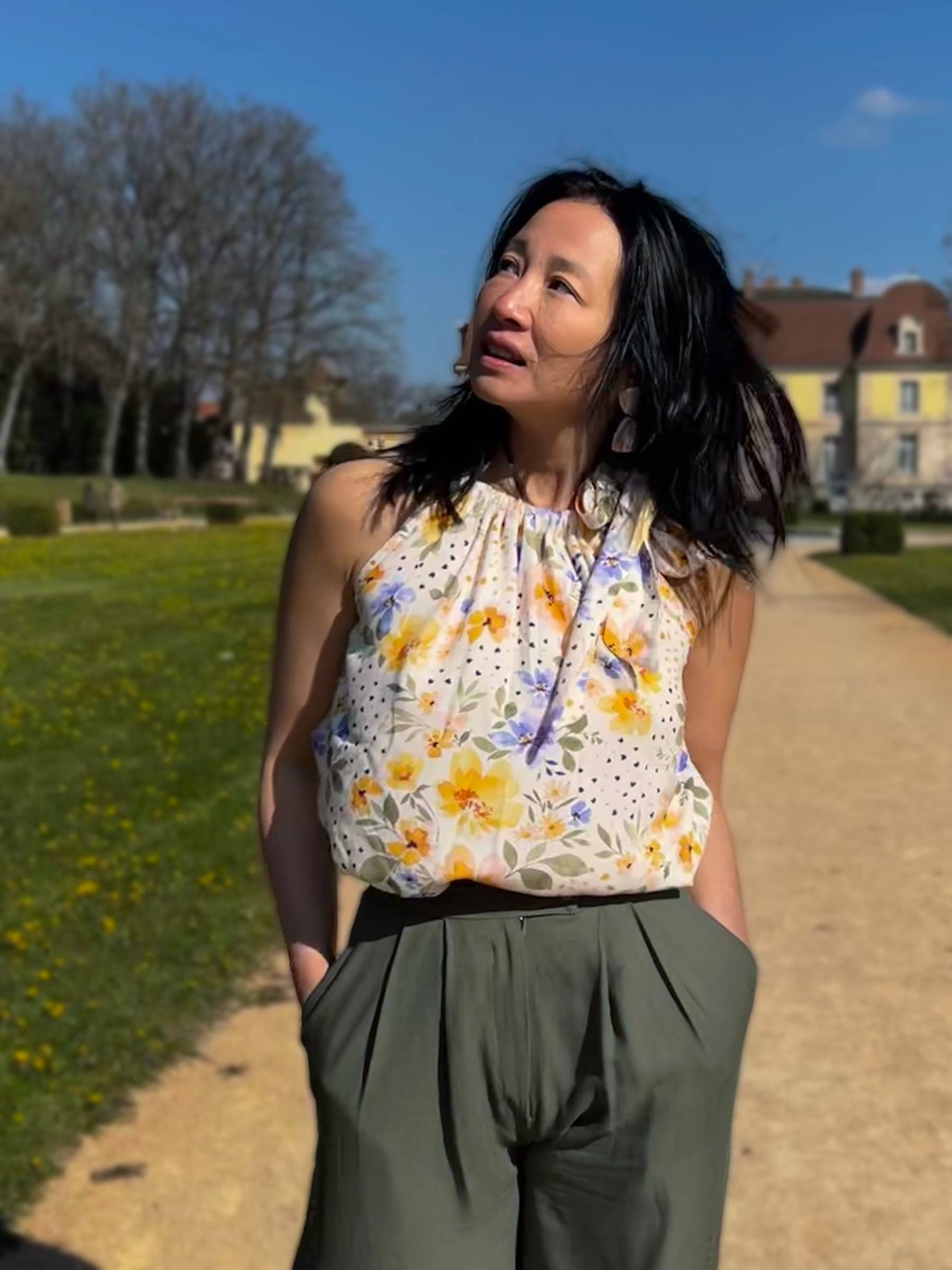 Viscose crepe fabric - Mélia in pastel - My Dress Made