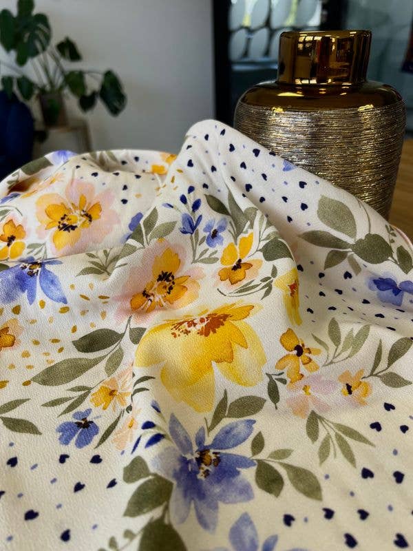 Viscose crepe fabric - Mélia in pastel - My Dress Made