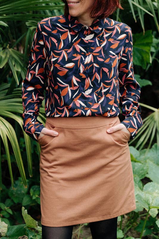 Viscose Fabric – Mowgli Ink Blue – Eglantine et Zoé