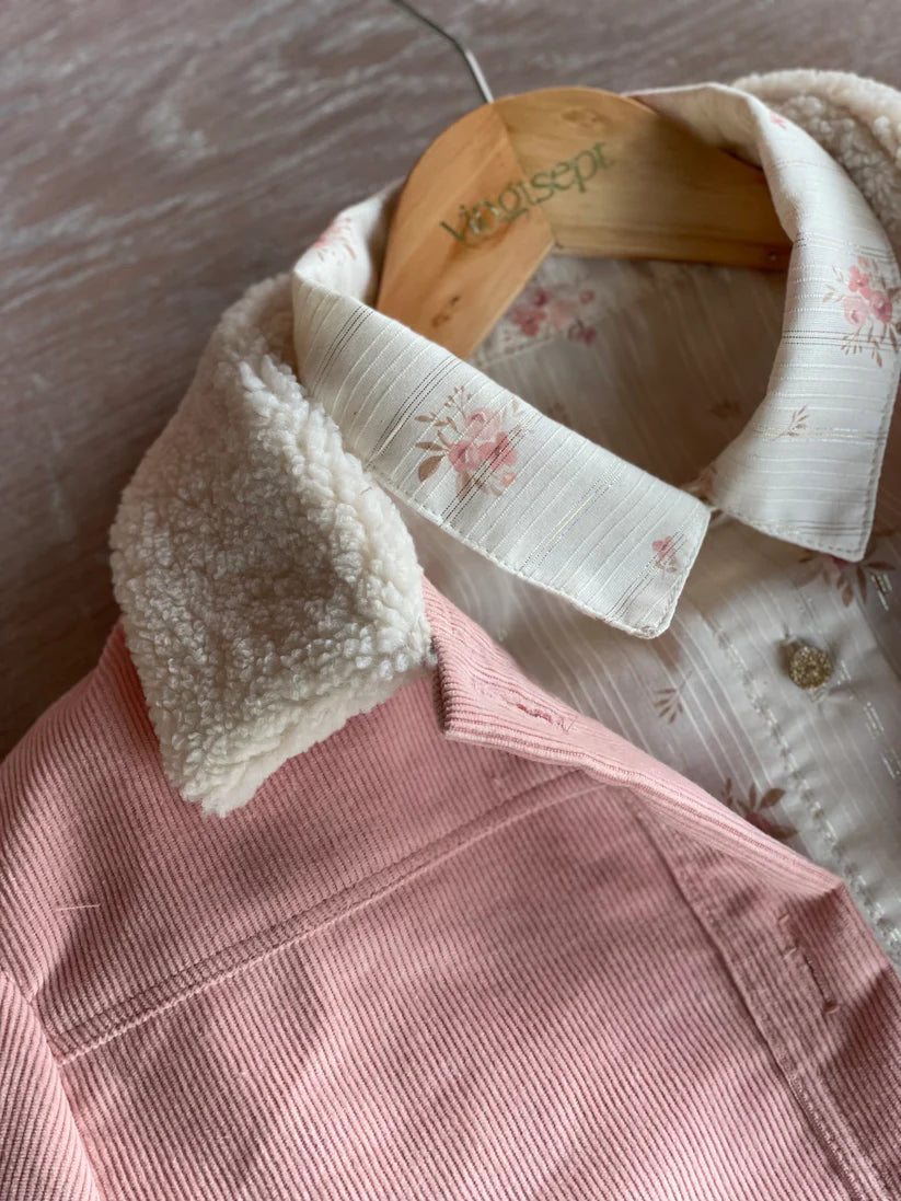 Fine Velvet Corduroy Fabric – Powder Pink – Atelier 27