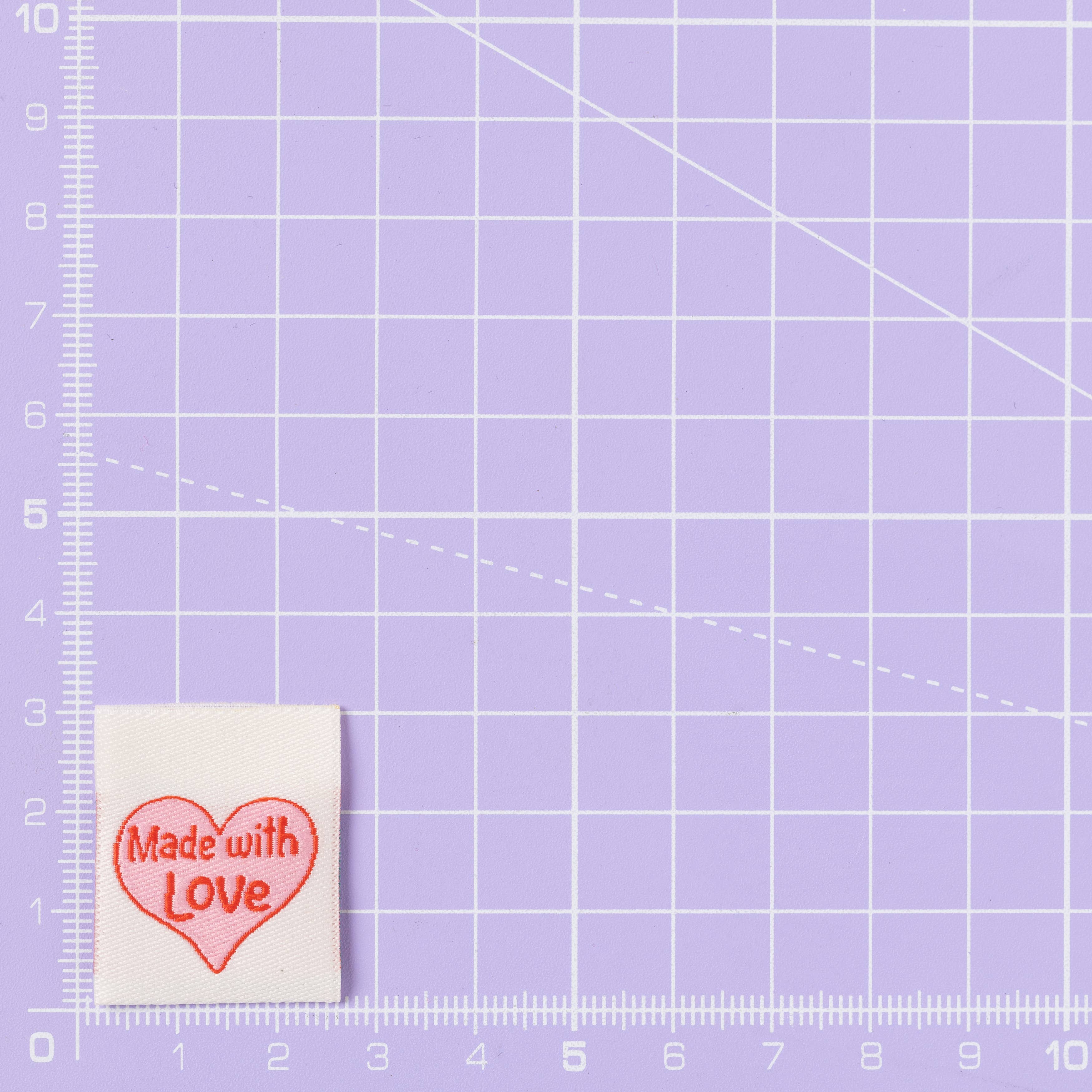 Little Rosy Cheeks - Made with love - Sewing Labels for Clothes and Gifts - Pack of 6