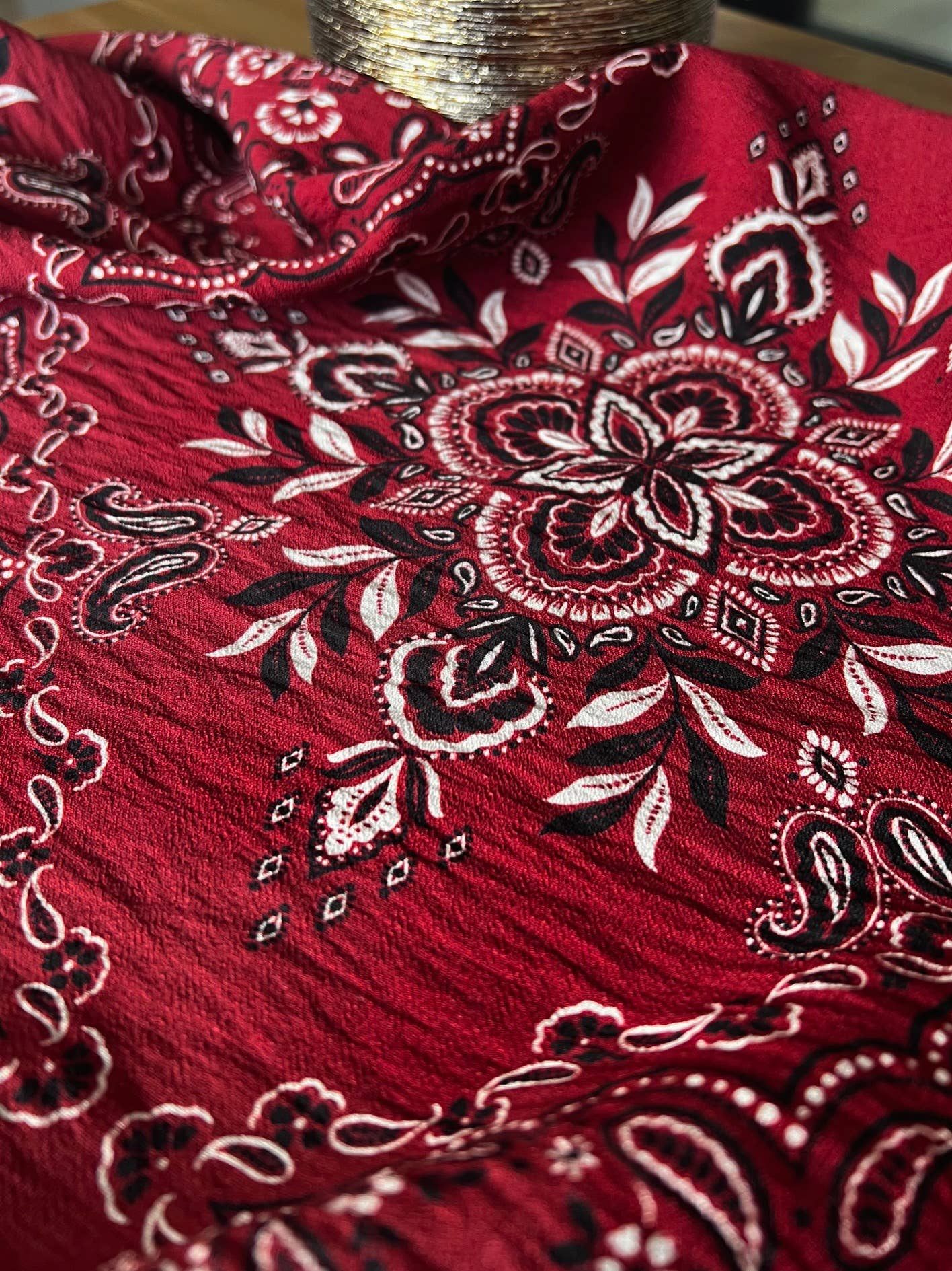 Slub Viscose Fabric – Scarlett Bandana | My Dress Made