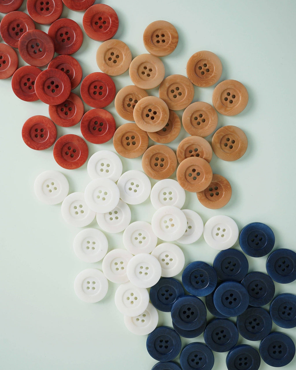 Amber 1" Corozo Nut Buttons: Set of 4