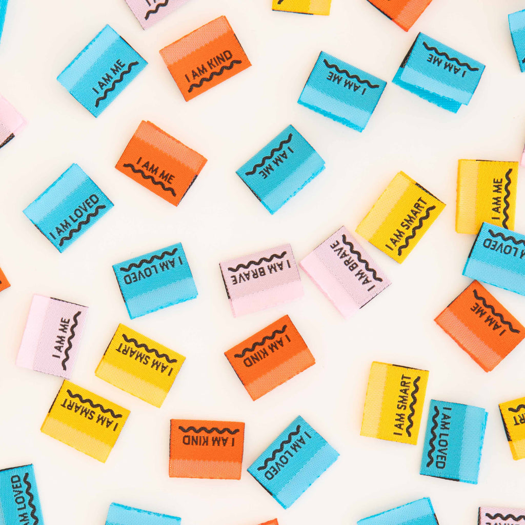 Sarah Hearts - Affirmations Multipack of Woven Sewing Clothing & Quilt Labels