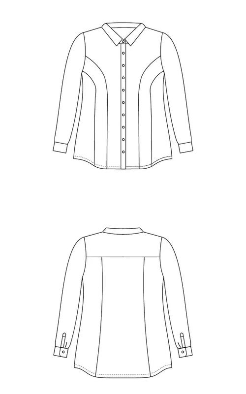 Cashmerette Harrison Shirt Pattern, size 12-32, Cup sizes C-H