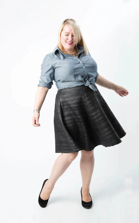 Cashmerette Harrison Shirt Pattern, size 12-32, Cup sizes C-H