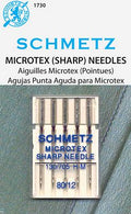 Schmetz MICROTEX Needles 5pk, 12/80