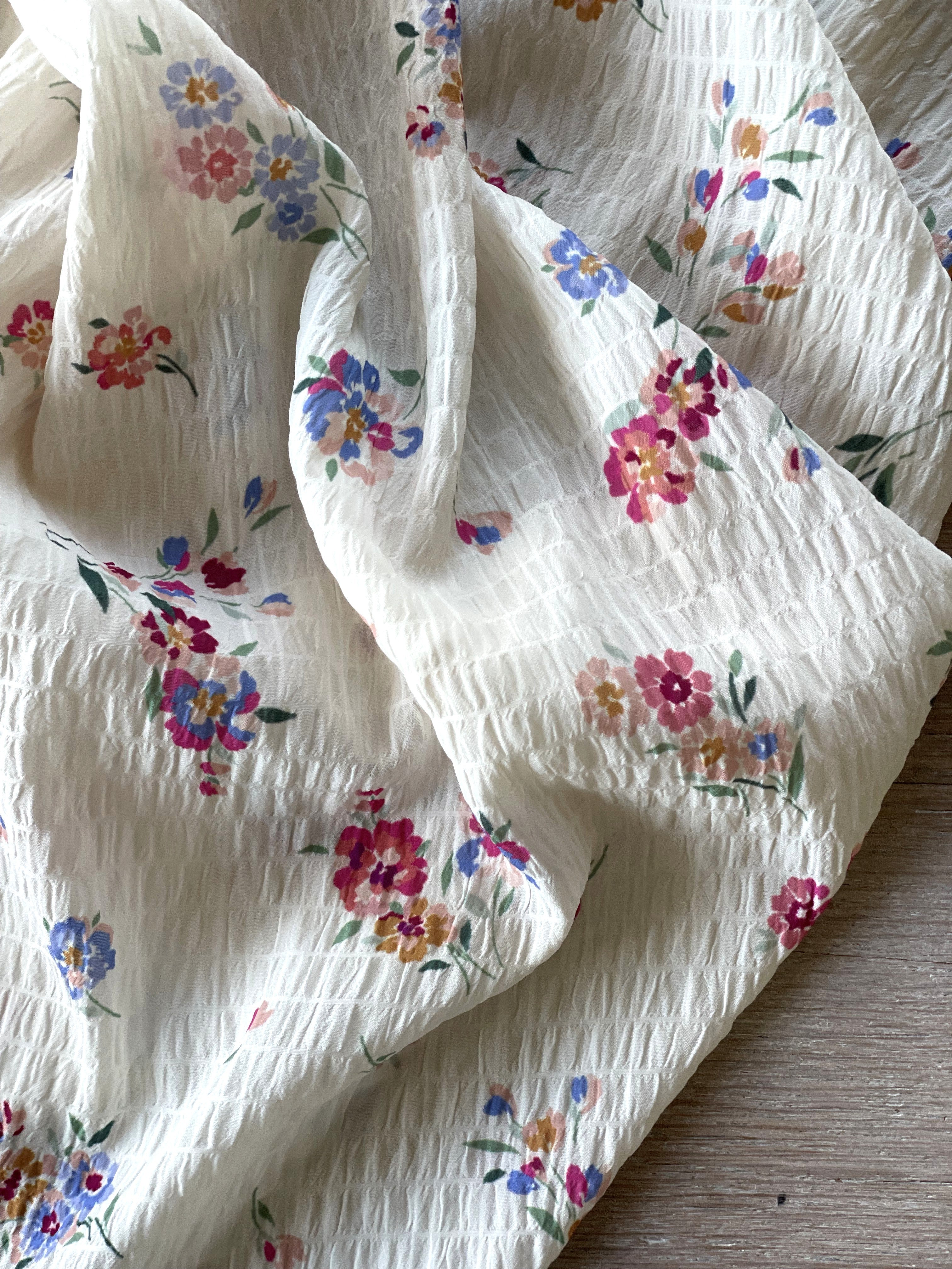 Seersucker Fabric – Lilac Print Limited Edition | Atelier 27