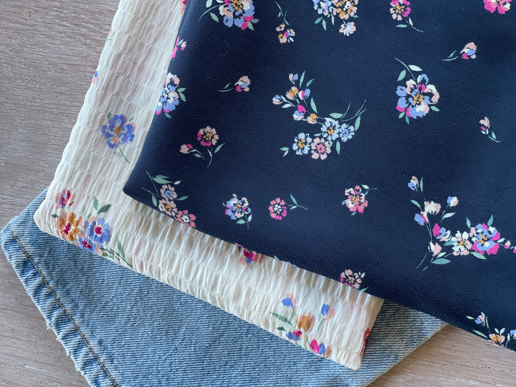 Seersucker Fabric – Lilac Print Limited Edition | Atelier 27