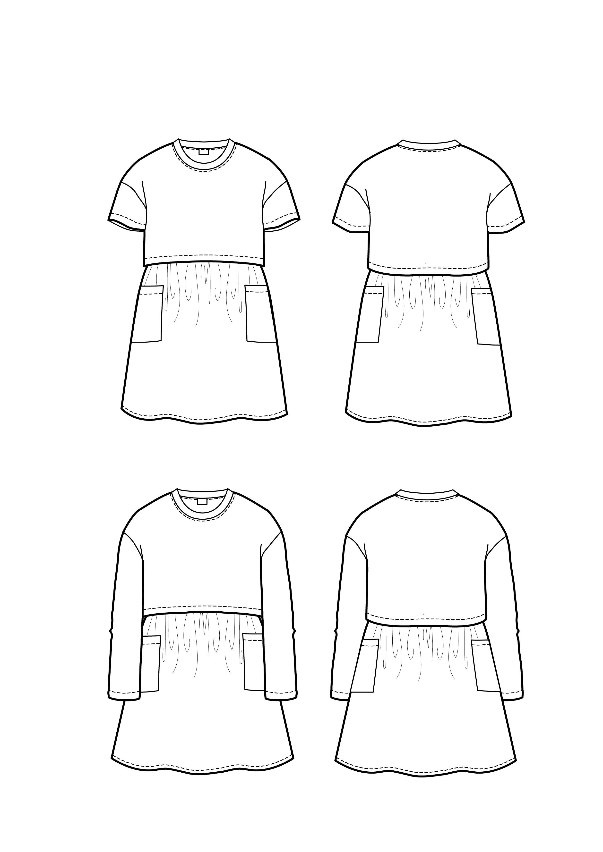 Little Rosy Cheeks - MIZZLE Dress pattern - Children's Sewing Pattern