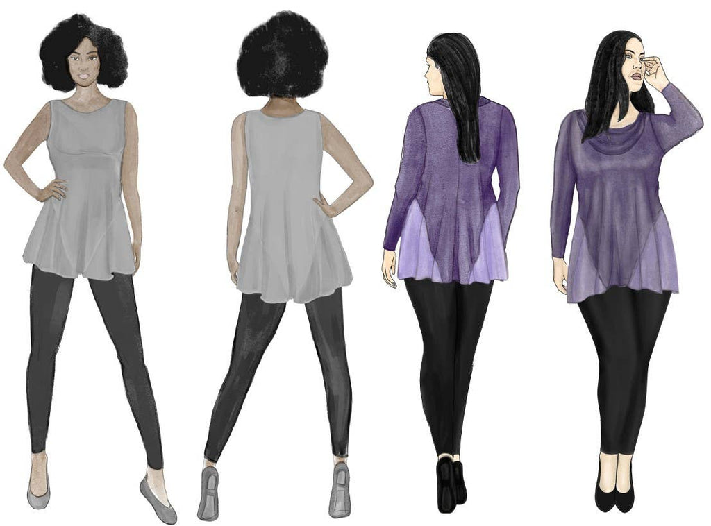 Style Falcon Gorgeous Godet Top Sewing Pattern