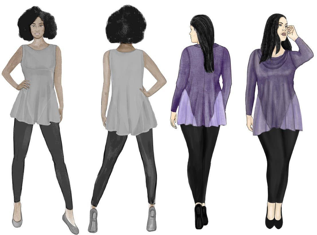 Style Falcon Gorgeous Godet Top Sewing Pattern