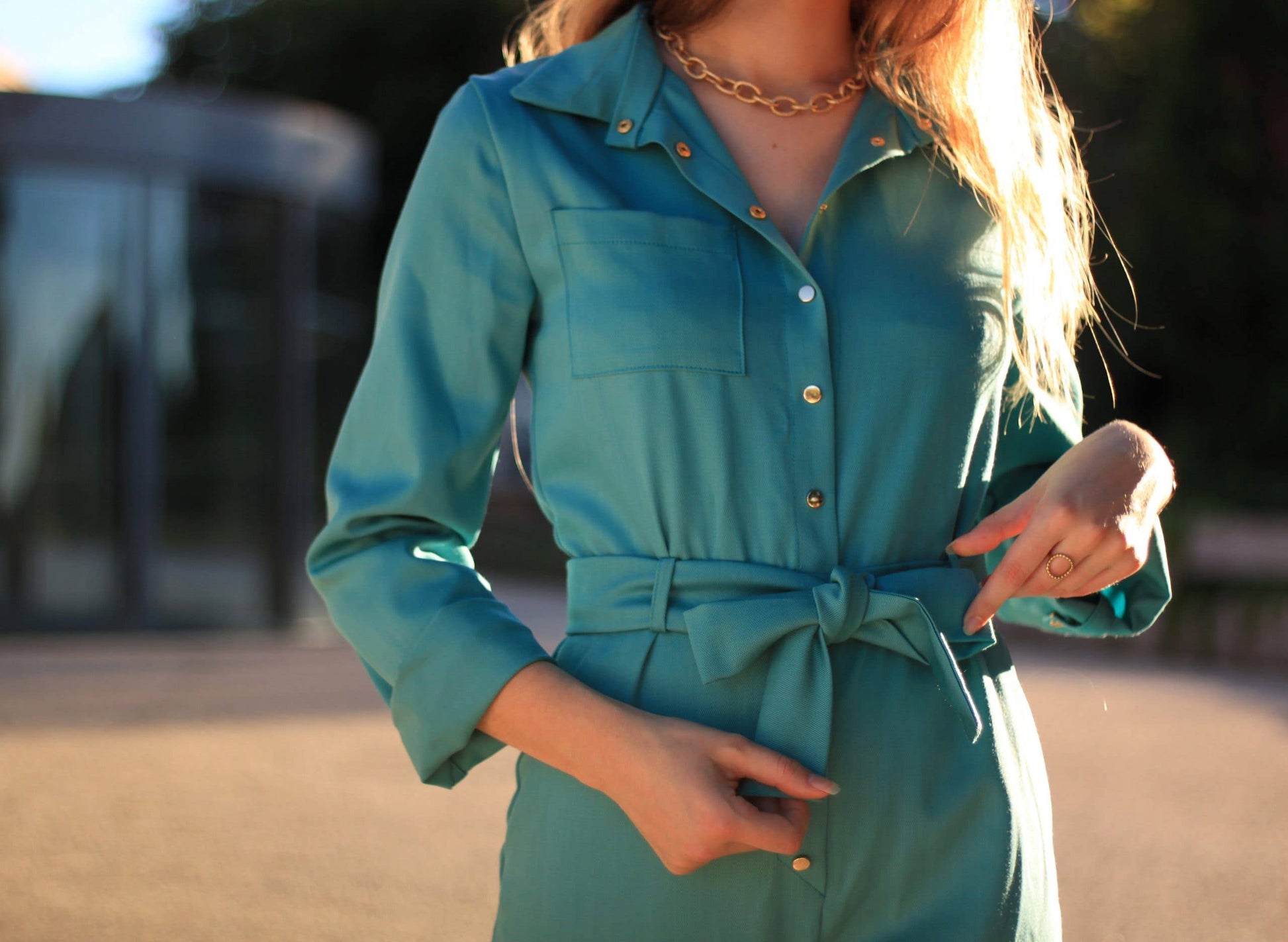 Cha' coud patterns - Imaé jumpsuit : Englishman