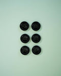 Matchy Matchy Sewing Club - Onyx 7/8" Corozo Nut Buttons: Set of 6