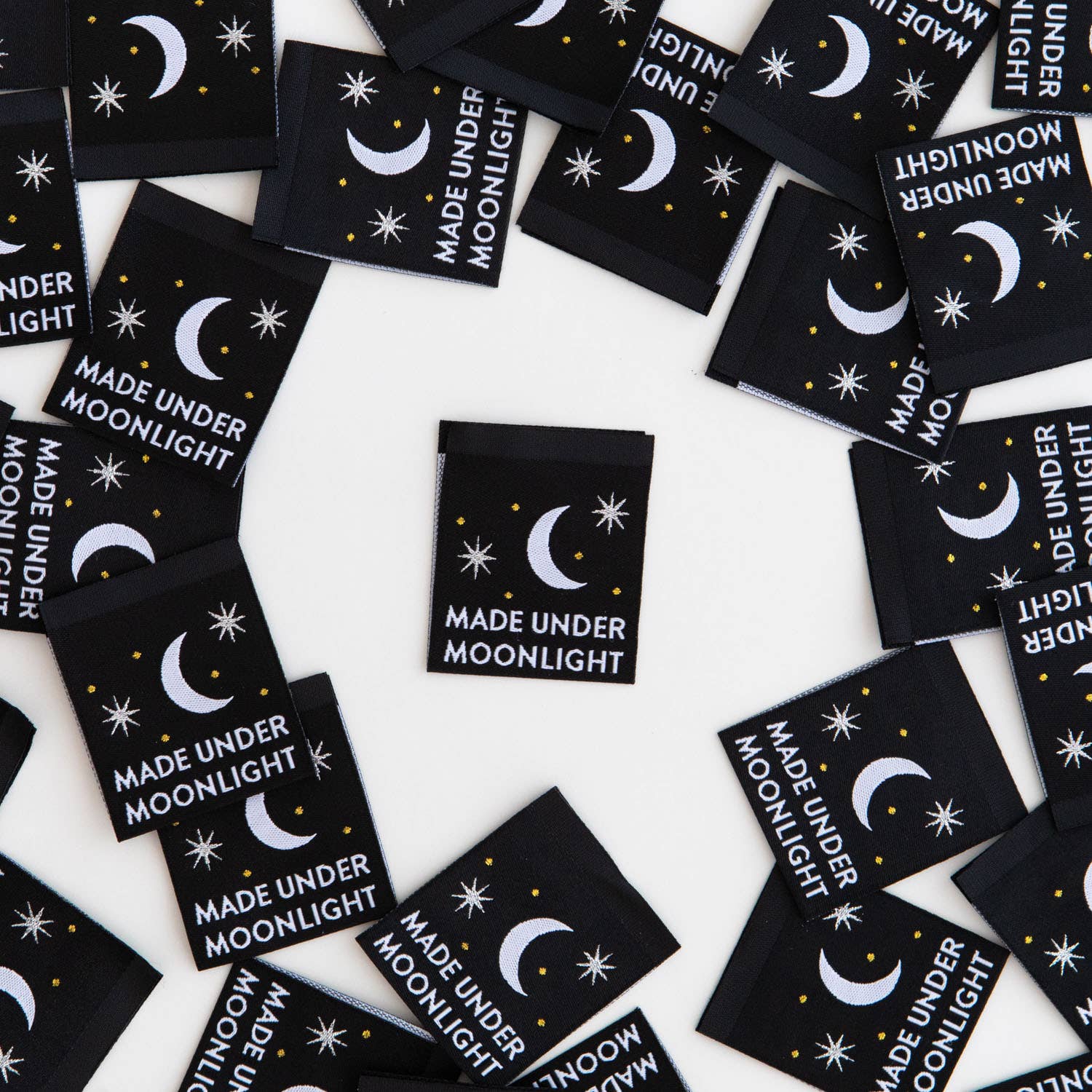 Sarah Hearts - Made Under Moonlight - Sewing Woven Clothing Label Tags