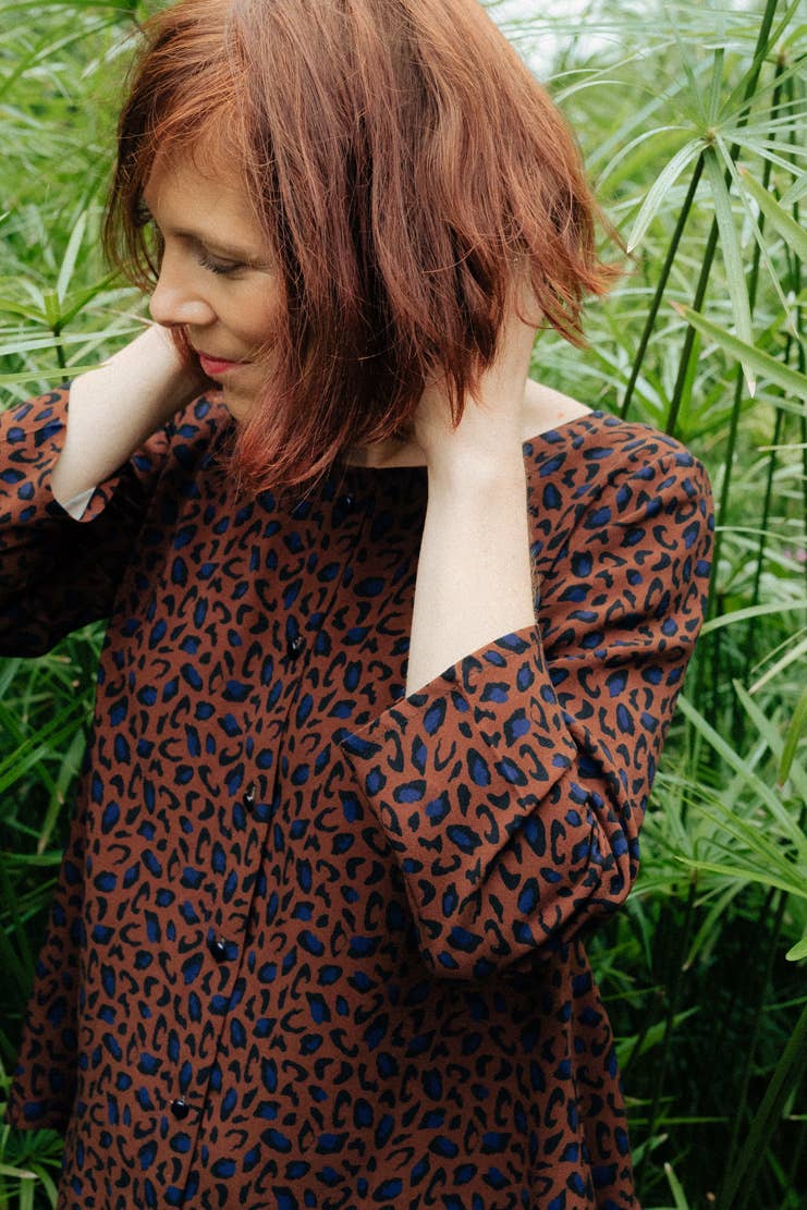 Eglantine et Zoé - Bagheera Chocolate Viscose Fabric