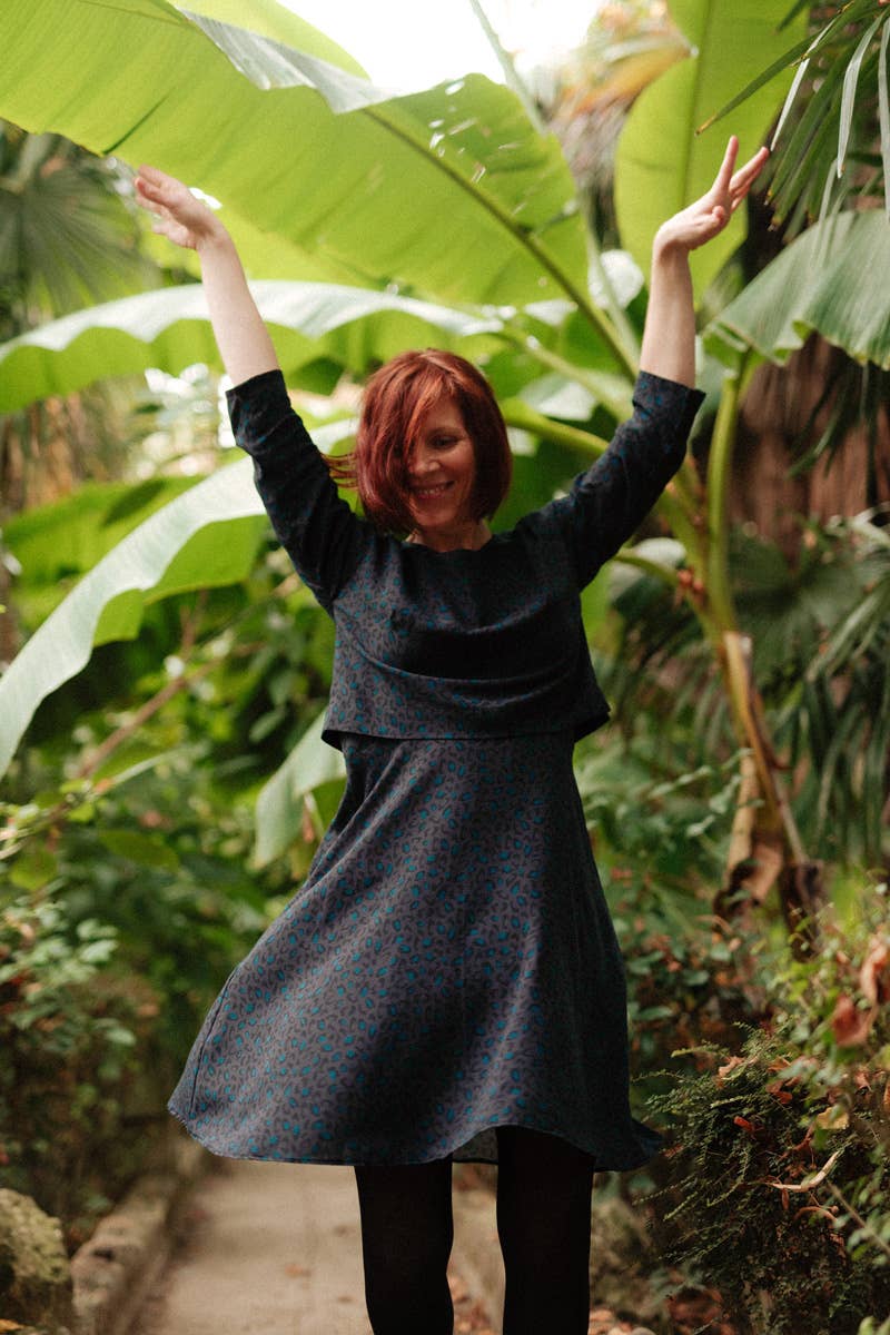 Eglantine et Zoé - Bagheera Anthracite Viscose Fabric