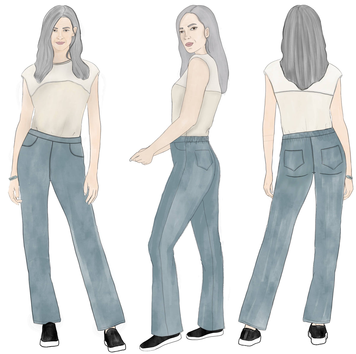 Style Falcon Secret Jeans Trousers Sewing Pattern