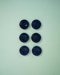 Matchy Matchy Sewing Club - Midnight 7/8" Corozo Nut Buttons: Set of 6