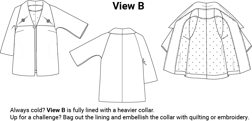Style Falcon Positive Space Jacket Sewing Pattern